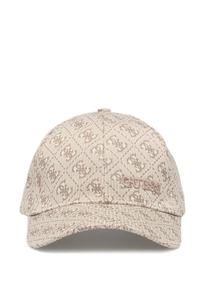 GUESS USA logo-pattern baseball cap - Neutrals