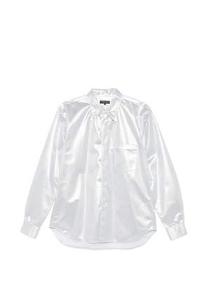 Comme des Garçons Homme Plus perforated-mesh shirt - Silver