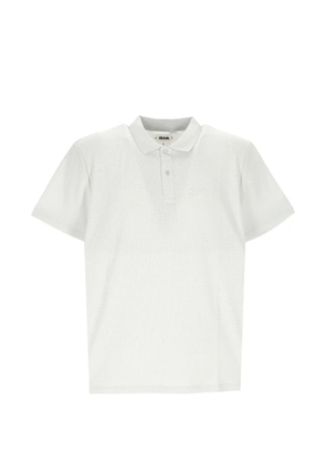 SLAM logo-embroidered polo shirt - Grey