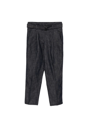Brunello Cucinelli Vintage belted tailored jeans - Blue