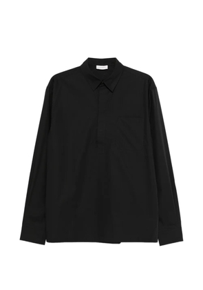Paolo Pecora long-sleeve chest-pocket shirt - Black