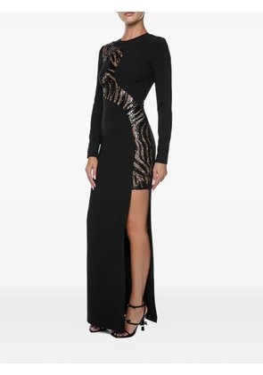 Just Cavalli sequin-embellished maxi dress - Black