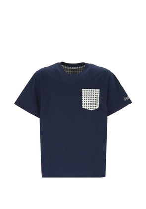 MC2 Saint Barth geometric-print chest-pocket T-shirt - Blue