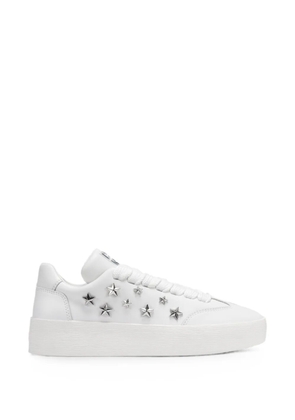 DKNY Glynda star-studded lace-up sneakers - White