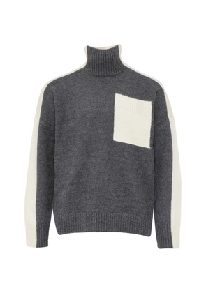 JW Anderson panel pocket roll-neck sweater - Grey