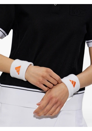 adidas Tennis logo-embroidered wristbands - White