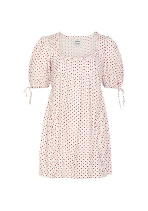 DAMSON MADDER polka-dot ruffled mini dress - White