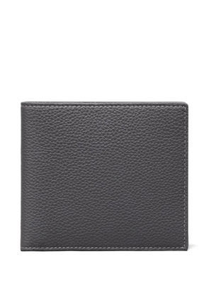 Thom Browne pebble-grain bifold wallet - Grey