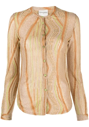 Forte Forte striped ribbed shirt - Neutrals