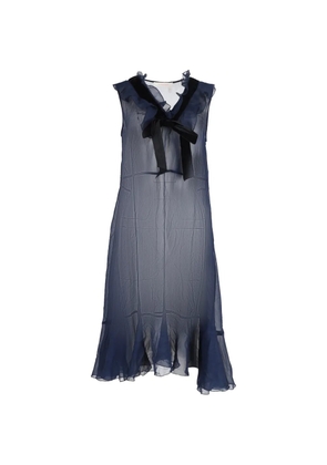 See By Chloé Vintage ruffled chiffon dress - Blue