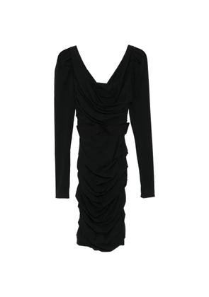 Dolce & Gabbana Pre-Owned draped midi dress - Black