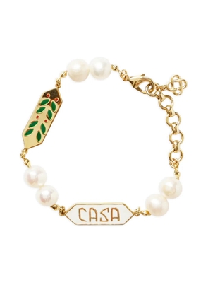 Casablanca Laurel pearl bracelet - Gold
