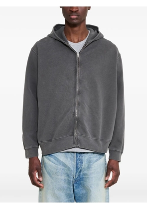 Lady White Co. zip-up cotton hoodie - Grey