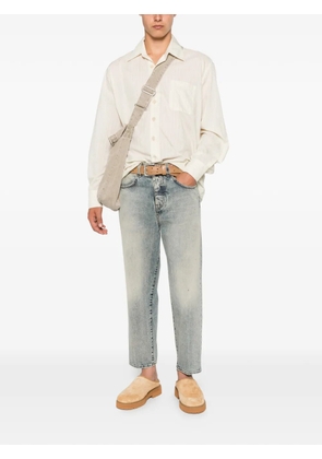 BONHEUR belt-loops straight-leg jeans - Blue