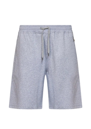 Brunello Cucinelli drawstring ribbed-waistband shorts - Grey