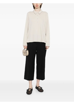 Eileen Fisher button-fastening polo shirt - Neutrals