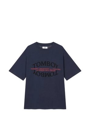 TOMBOY logo-print T-shirt - Blue