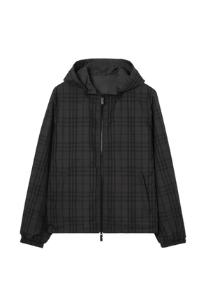 Burberry reversible Check hooded jacket - Grey