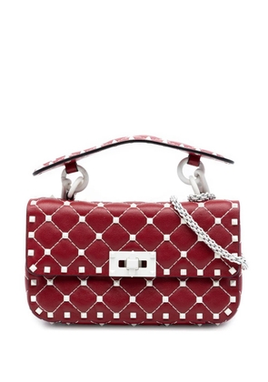 Valentino Garavani Pre-Owned 2000-2017 Small Lambskin Free Rockstud Spike satchel - Red