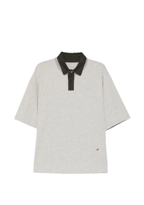 CROQUIS double-collar polo shirt - Grey