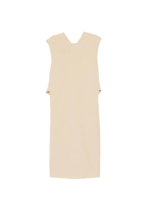 LESS round neck sleeveless dress - Neutrals