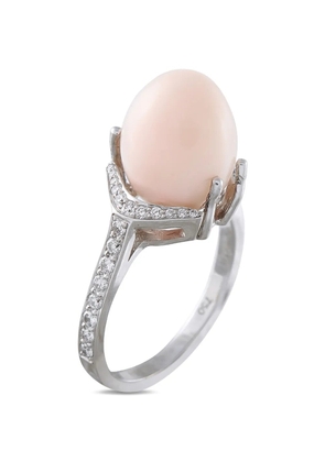 LB Exclusive conch pearl and diamond ring - Silver