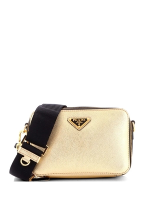 Prada Pre-Owned Brique Camera Saffiano Leather Mini crossbody bag - Gold