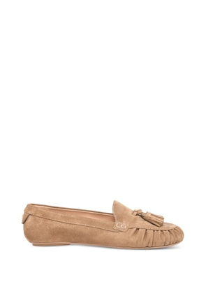 Gianvito Rossi THèa tassel suede loafers - Brown