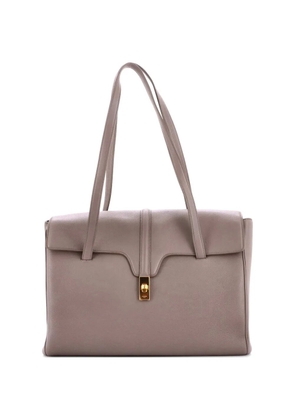 Celine Pre-Owned Soft 16 Bag Grained Calfskin Large shoulder bag - Grey