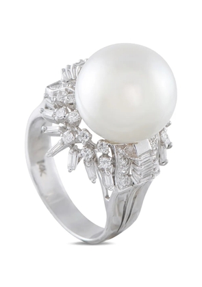 LB Exclusive pearl and diamond ring - Silver