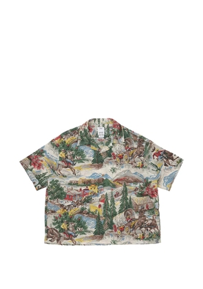 visvim Crosby graphic-print shirt - Blue