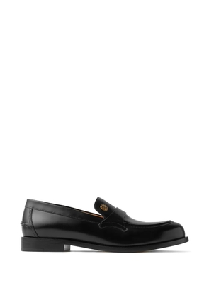 Versace Manu leather loafers - Black