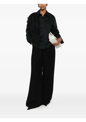 Erika Cavallini fringe-detail shirt - Black
