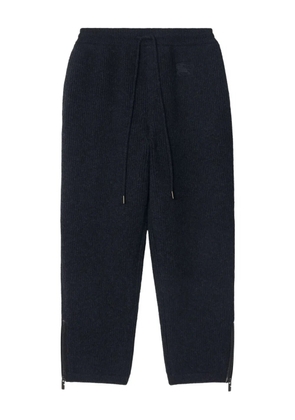 Burberry EKD-embroidered knitted track pants - Grey