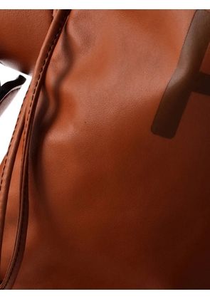 Fendi Pre-Owned Logo Drawstring Leather backpack - Brown