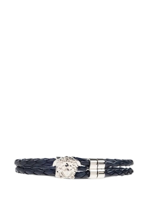 Versace Pre-Owned Medusa-charm braided bracelet - Black