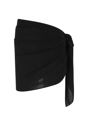 MC2 Saint Barth Sery knotted sarong skirt - Black