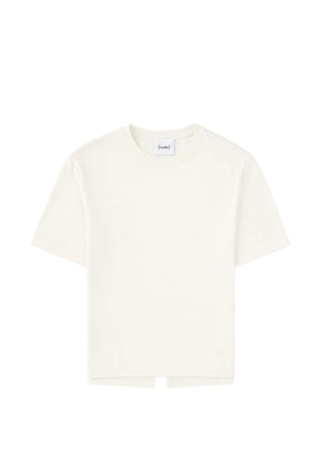 Nude cotton T-shirt - White
