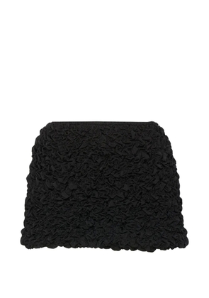 Selia Richwood Lia shirred mini beach skirt - Black