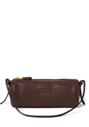 Miu Miu nappa-leather pouch - Brown