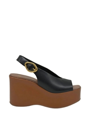 CARRANO Anabela buckle-fastening wedge sandals - Black