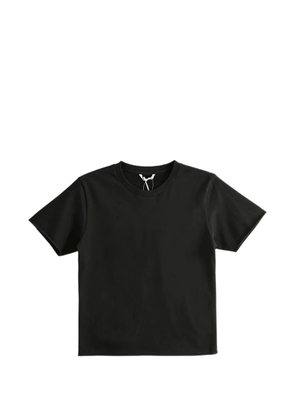 Auralee raw-edge short-sleeve T-shirt - Black