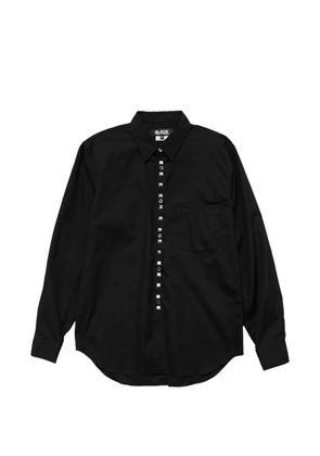 Black Comme Des Garçons studded poplin shirt