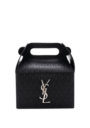 Saint Laurent Pre-Owned Take-Away Box Bag Monogram All Over Leather satchel - Black