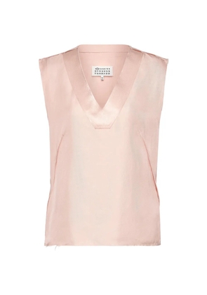 Maison Margiela V-neck sleeveless top - Pink