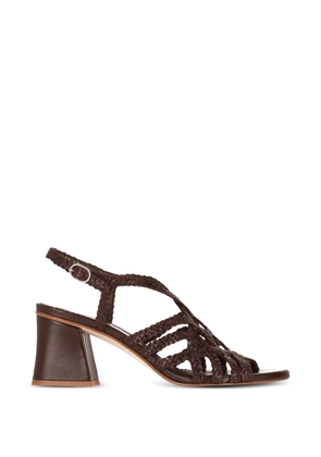 La-Rose woven cage sandals - Brown