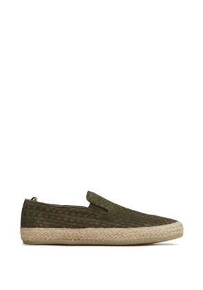 Officine Creative Bowline woven braided-midsole shoes - Green