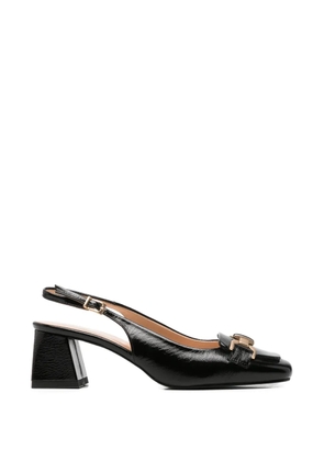 SERGIO MORETTI FIRENZE buckle-detail slingback pumps - Black
