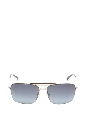 Tommy Hilfiger double-bridge rectangle-frame sunglasses - Gold