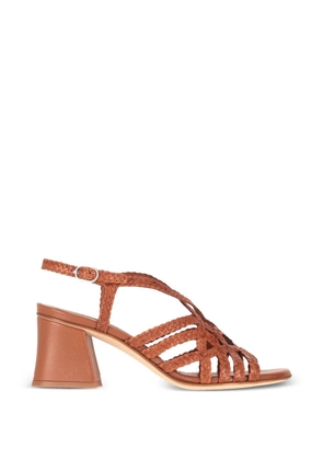 La-Rose woven cage-strap sandals - Orange